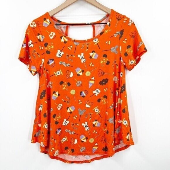 Disney Parks Orange Halloween Snacks Tee - Picture 1 of 7